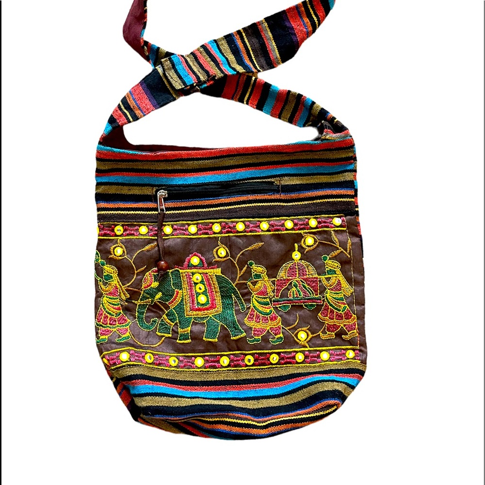 Tribe Azure Fair trade Crossbody bag
